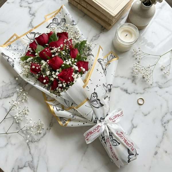 Fluttering Hearts Red Arrangement