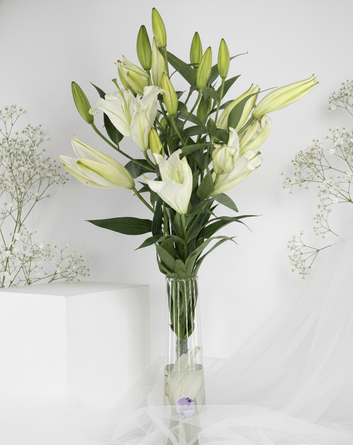 Divine White Lily Tower