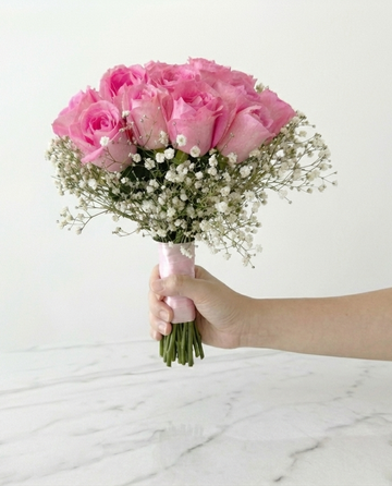 The Classic Hand-Tied Pink Bouquet