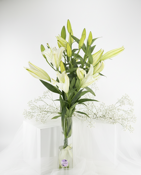 Divine White Lily Tower