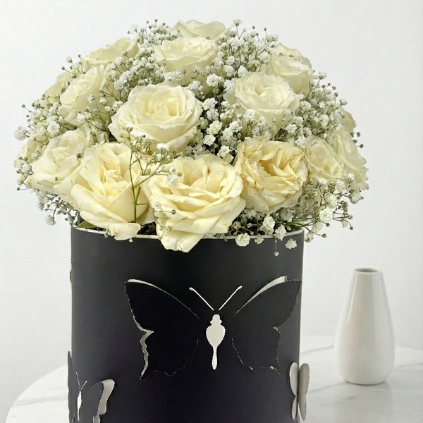 Monochrome Magic Rose Box