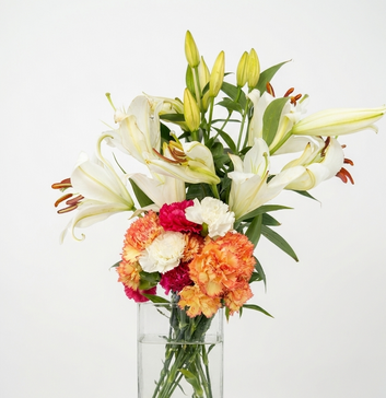 Vibrant Lily & Carnation Medley