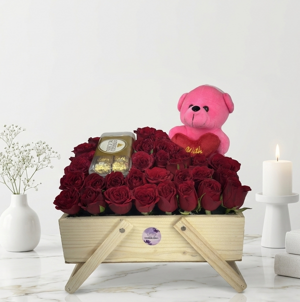 The Ultimate Love Crate: Rose Garden & Golden Delights